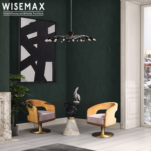 WISEMAX-mesa <span class=keywords><strong>de</strong></span> comedor <span class=keywords><strong>de</strong></span> mármol negro <span class=keywords><strong>de</strong></span> lujo, muebles modernos <span class=keywords><strong>de</strong></span> cristal redondo para restaurante y hogar, para sala <span class=keywords><strong>de</strong></span> estar - Product Image 5