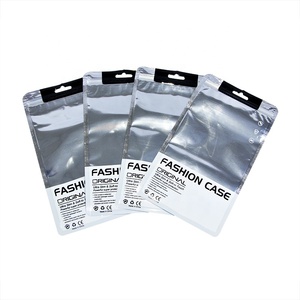 Transparente Cell Mobile Phone Pouch Case Embalagem Custom Print <span class=keywords><strong>Uv</strong></span> Folha De Alumínio Mylar Plástico Flexível Back selado Saco De Embalagem - Product Image 5