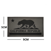 US Status California IR Magic Stickers Patchs réfléchissants phosphorescents avec crochet et boucle Tissu Stock sur sacs tactiques