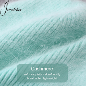 Jxwatcher <strong>Women</strong> Cuffed Soft Winter Warm Cozy Fuzzy Knitted Hat Double Layer Thick Custom Fluffy <strong>Cashmere</strong> Skullcap <strong>Beanie</strong> Blank - Product Image 4