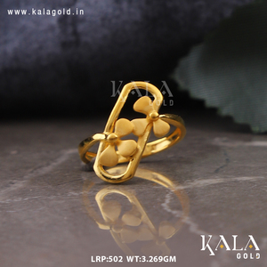 Anillo de Oro con Elegante Diseño Floral para Mujer, Anillo de Oro con Flor de Diseñador, Joyería de Oro Moderna y Elegante - Product Image 1