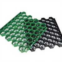 Dalles de gazon en plastique HDPE modernes Zhongloo, surface en nid d'abeille pour allées de villas et zones de stationnement |   Renforcement du sol pour pelouse