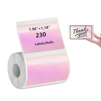 Rouleaux d'étiquettes autocollantes en papier thermique pour Phomemo M102 M108 M110 M120 M200 M220 M221 Mini imprimante laser semi-transparent