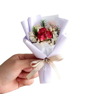 Mini Ramo de Flores Secas LO-956 - Rosa Preservada y Flor de Aliento de Bebé para Regalos de Cumpleaños, Decoraciones de San Valentín y Recuerdos - Product Image 5