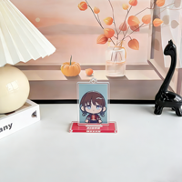 Support d'affichage de figurines en acrylique de luxe personnalisé OEM pour jouets de créateurs, support de collection de bureau