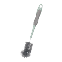 Ensemble de brosses de nettoyage pour biberons en plastique, nettoyeur de biberons et de tasses à lait, manche long, poils doux pour la cuisine et la crèche