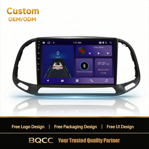 Autoradio Android 15 BQCC 9 pouces avec CarPlay, 4G, WiFi, GPS et cadre de tableau de bord pour Fiat Doblo 2015-2019, garantie 2 ans, unité centrale DVD pour véhicule - Product Image 1