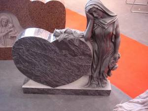 特注大天然石御影石大理石墓石天使記念記念柱柱屋外用 - Product Image 5