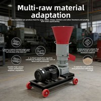 Nouvelle machine à granulés d'aliments secs et humides en métal électrique de 70 kg/h pour l'élevage de poulets, canards, poissons, porcs, vaches et moutons