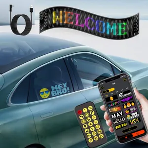 Panneau d'affichage flexible à LED pour voiture intelligente, matrice de pixels, écran à LED pour lunette arrière à LED, panneau dynamique à LED pour véhicules