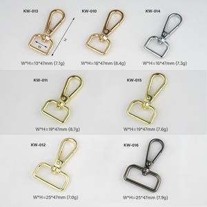 Mousqueton pivotant en métal doré de la <span class=keywords><strong>meilleure</strong></span> qualité, anneau en D, accessoires en alliage de zinc de haute qualité, matériel <span class=keywords><strong>pour</strong></span> sacs et sacs à main - Product Image 6