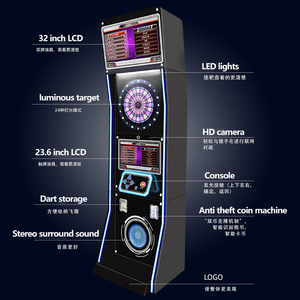 Coin operated commercial <b>dart</b> cabinet Automatic scoring computer <b>dart</b> machine Durable electronic <b>dart</b> target plate - Product Image 3