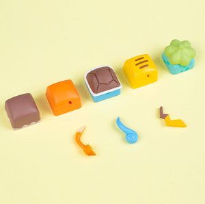 Tapa de teclado <span class=keywords><strong>Pokemon</strong></span> Anime Cute Tail Keycaps Pikachu Gengar Eevee para Teclado mecánico de eje cruzado 3D resina Keycaps mejor regalo - Product Image 1