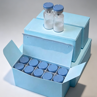 Caja de Cartón Blanca Plegable Personalizada para 10 Viales de Péptidos de 2ml/3ml, Caja de Embalaje para Ampollas de Laboratorio Médico con Etiqueta Impresa Personalizada