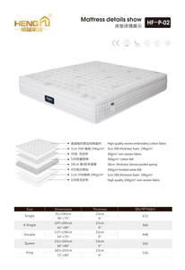 बिस्तर के गद्दे सेक जेब वसंत कपास Oem बुनना आलीशान ऊन कपड़े पैकिंग फर्नीचर कार्बनिक - Product Image 3