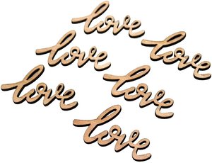 أحرف خشبية مجوفة تصنعها بنفسك بحجم قابل للتخصيص لتزيين عيد الحب - Product Image 3