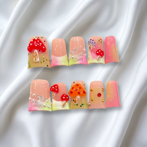 Fabricant d'<span class=keywords><strong>ongles</strong></span> à presser personnalisés, modèle Flare Duck Feet, en promotion pour les bals et les soirées, <span class=keywords><strong>ongles</strong></span> à presser en acrylique de luxe à motifs, faits à la main - Product Image 4