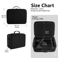 Mallette rigide en EVA pour équipement médical, grande capacité, portable, antichoc, sac de rangement pour premiers secours avec poche en filet et poignée robuste – Direct Usine
