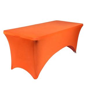 4 FT 5 FT 6FT 8 FT 10 FT Elastic Table Cover Outdoor Wedding Rectangular Elastic Nappes Noir et Blanc Foreign Trade <span class=keywords><strong>Cockta</strong></span> - Product Image 5