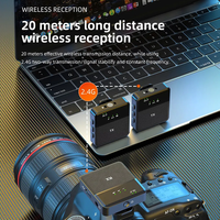Hot Dual SX9 2.4g Sans Fil Mini Lavalier Microphone SX 9 Mic Interview Microfone Microfono pour Téléphone Mobile Type c 3.5