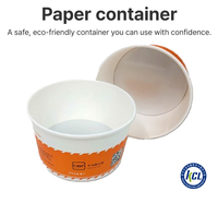 EZCOOK On-The-Go 1300cc Gobelets à ramen en papier – Résistants à la cuisson, compatibles IH, contenants jetables, 360 pièces, couvercles sécurisés, camping, bureau, extérieur