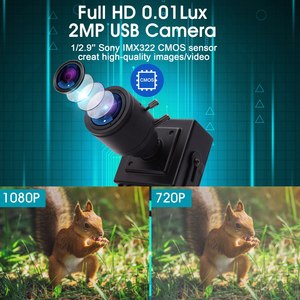 Elp <span class=keywords><strong>2MP</strong></span> công nghiệp Zoom máy ảnh 2.8-12mm Varifocal ống kính 1080p H.264 30fps ánh sáng thấp Mini <span class=keywords><strong>USB</strong></span> <span class=keywords><strong>Webcam</strong></span> điều khiển miễn phí với Mic - Product Image 3