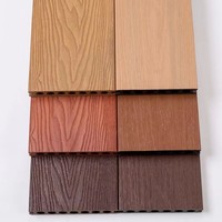 Revêtement de terrasse WPC réaliste et moderne de 25 mm, antidérapant, résistant à la chaleur et à l'eau, grain de bois pour extérieur, jardin, sous-sol - directement de l'usine