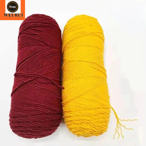 Ensemble de fil de coton au lait <span class=keywords><strong>5</strong></span> plis, couleur douce, mélange de couleurs, fil de coton au lait 100g - Product Image 1