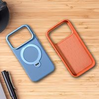 Étui de téléphone portable simple, antichute, en PC+PU, avec béquille magnétique, couleur unie, haute qualité, style professionnel pour iPhone 18 17 Pro Max