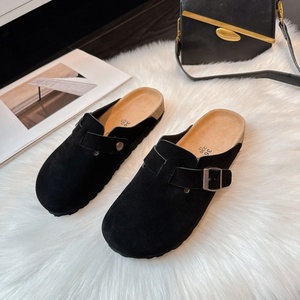 Zapatos de <span class=keywords><strong>Mujer</strong></span> Tipo Mule de Cuero Genuino, Diseño de <span class=keywords><strong>Plataforma</strong></span> Suave, Cómodos, Ligeros y Antideslizantes, Directo de Fábrica - Product Image 4