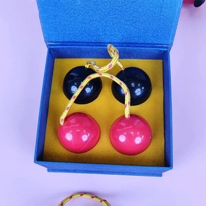 Bolas de arena de percusión Orff, accesorios de acompañamiento para banda, martillos de arena de doble bola coloridos giratorios para dedos - Product Image 4
