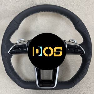 Volant DOS RS avec bouton de démarrage, entièrement en cuir rouge, pour <span class=keywords><strong>Audi</strong></span> A3 A4 A5 A6 A7 C7 C8 <span class=keywords><strong>S3</strong></span> S4 S5 S6 B8 B9 RS3 RS6 RS7 - Product Image 6