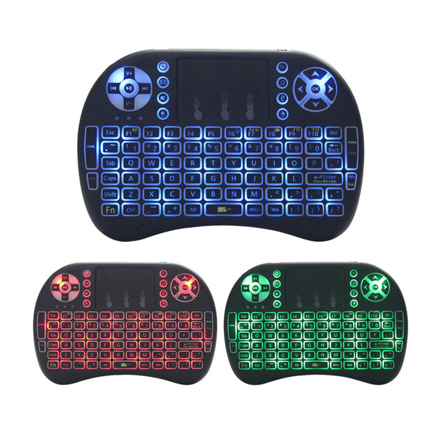 MINI I8 Wireless Backlit 2.4GHz Touchpad Keyboard Air Mouse Remote Control for TV Box and MINI PC