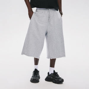 <span class=keywords><strong>Pantaloncini</strong></span> Sportivi Personalizzati 100% <span class=keywords><strong>Cotone</strong></span>, Larghi, con Doppia Fascia in Vita, in Pile Pesante, <span class=keywords><strong>Taglie</strong></span> <span class=keywords><strong>Forti</strong></span> per <span class=keywords><strong>Uomo</strong></span> - Product Image 3