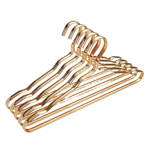 Private Label Wholesale Clothes Hanger Non slip Shoulder Aluminum Metal Hangers House-used Hanger for Clothes