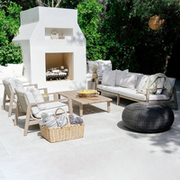 Hochwertige Terrasse Garten Outdoor-Sofa High-End-Hotel Terrasse Wasserdichte Möbel Villa Garten Sofa