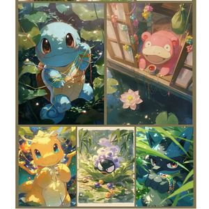 Tarjeta Coleccionable Pokemond Dragon Boat Festival Jumbo Artboard A5 con Lámina Dorada, Impresión a Todo Color, Caja de Regalo de Papel - Product Image 4