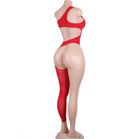 Pantalon long à découpes en strass, inserts pour tenues de danse exotique, vente chaude, jarretières de performance, bodys, tenues de strip-teaseuse pour adultes