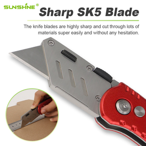 Ánh Nắng Mặt Trời Bán Buôn Mát Mini Nhỏ Hộp Cắt Nhôm Xử Lý Kim Loại Gấp Dao 10Pcs Phụ Tùng Lưỡi Dao Tiện Ích - Product Image 2