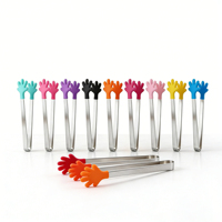 Pinces à nourriture miniatures créatives en forme de paume avec design antidérapant pour la glace et les desserts, pinces à sucre et à glaçons