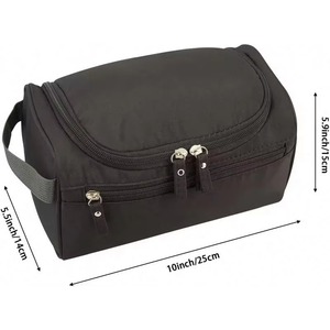 Free Sample Hanging Travel Toiletry <b>Bag</b>, Dopp Kit Shaving <b>Wash</b> <b>Bag</b> <b>for</b> <b>Men</b>, Cosmetic Makeup Organizer <b>for</b> Women (Black) - Product Image 4