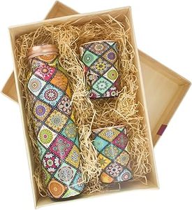 High Polished Heavy-Duty <b>Copper</b> <b>Bottle</b> for Safe <b>Drinking</b> Build Ideal for Fitness and Home Purposes from Indian Supplier - Product Image 6