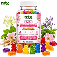 Gummies Équilibre Hormonal Féminin : Soutien Naturel aux Herbes pour les SYMP, avec Gattilier, Racine d'Angélique et Vitamine B6 pour le Bien-être Hormonal