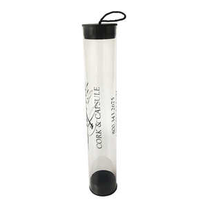 Cylinder clear pvc tube seal plastic tube cylinder packaging tube