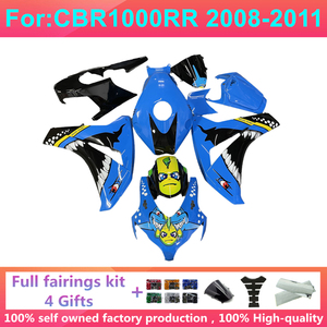 Kit completo de carenado de inyección para motocicleta compatible con HONDA CBR1000RR CBR <span class=keywords><strong>1000RR</strong></span> CBR1000 RR 2008 2009 2010 <span class=keywords><strong>2011</strong></span> Kits de carenados de carrocería - Product Image 4