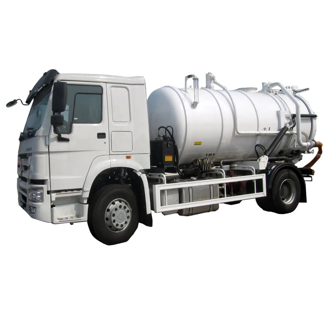 capacity 10000 liters dump tipper vacuum suck sewage suction truck/sewage suction tanker truck with HOWO brand for sale