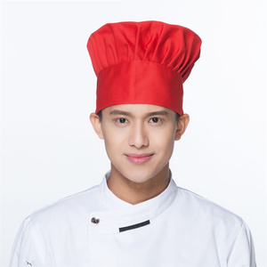 Khách sạn nhà bếp bồi bàn làm việc Mũ Xếp Li Trắng đầu bếp mũ bánh ngọt nhà máy thực phẩm Nấm vải mũ cho nam giới và phụ nữ - Product Image 3