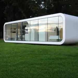 Cabine Apple modulaire moderne de luxe pour maisons en conteneur Panneau sandwich pour centre commercial scolaire Maisons capsule préfabriquées de haute qualité - Product Image 6