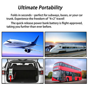 Nouveau modèle 2026 : Vélo électrique de ville pliable ultra-léger de 10 pouces sans chaîne, avec batterie au lithium et freins à disque hydrauliques, fabriqué par impression 3D - Product Image 4