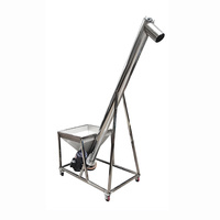 Prix usine Machine d'alimentation à vis inclinée en acier inoxydable / Convoyeur à vis hélicoïdal Économiseur d'espace Élévateur spiralé pour granulés et poudres Haute performance